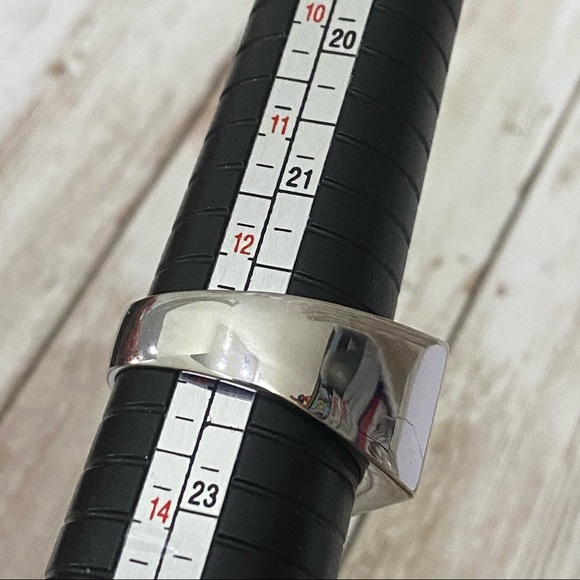 Polished Silver-tone Clear CZ Unisex Ring Size 13 - Picture 8 of 11